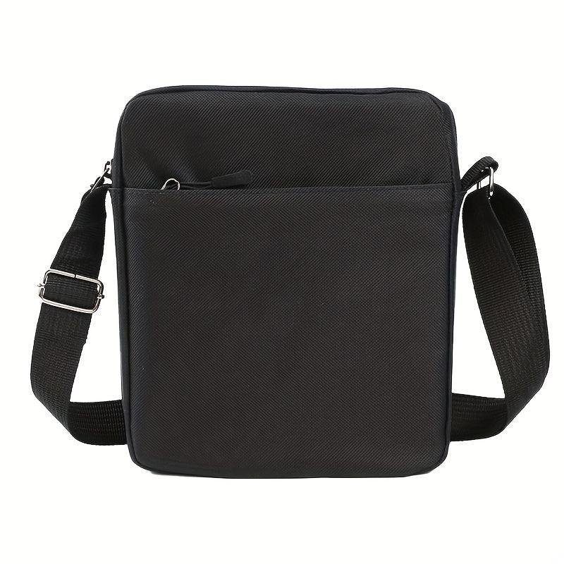 Cartoon Anime Pattern Square Bag, Casual Zipper Shoulder Bag, Trendy Crossbody Bag