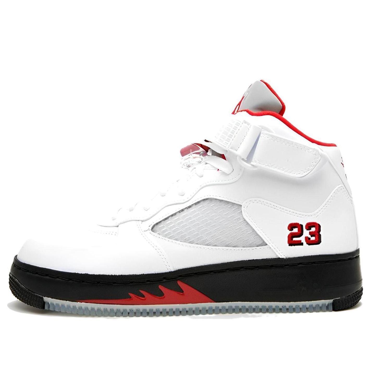 Air Jordan 5 Fusion 'Varsity White Red'  318608-161 Iconic Trainers