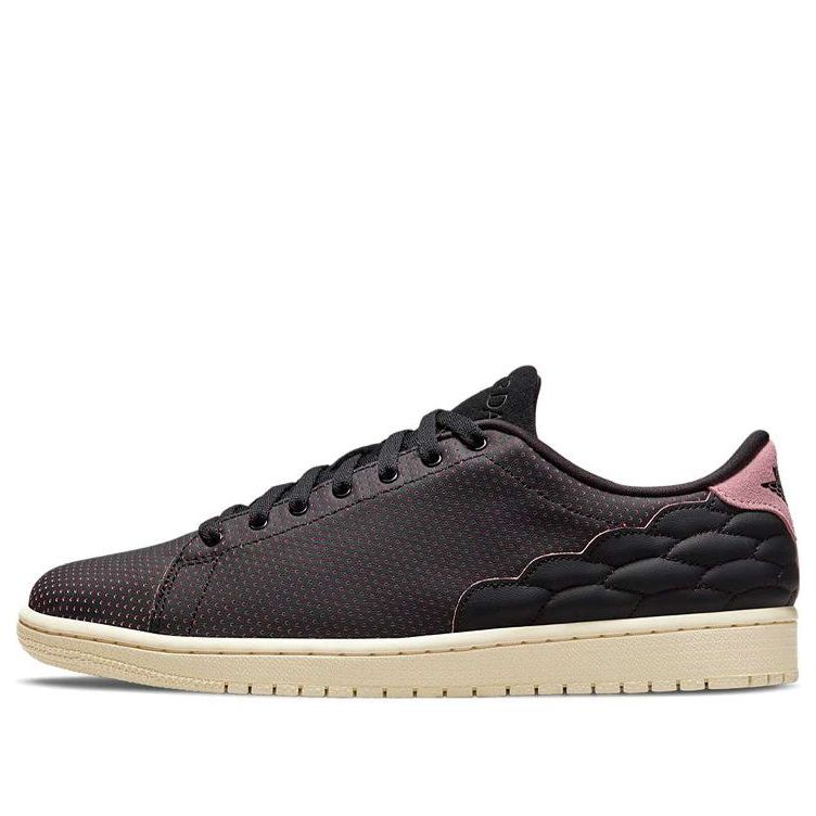 Air Jordan 1 Centre Court 'Perforated Black Pink'  DJ2756-006 Classic Sneakers